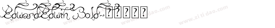 EdwardEdwin Bold字体转换